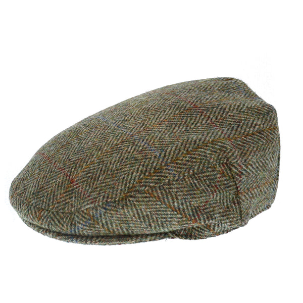 GlenAppinHarrisTweedFlatCapGreenHerringbone03_600x600.jpg